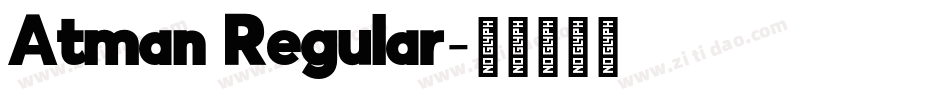 Atman Regular字体转换